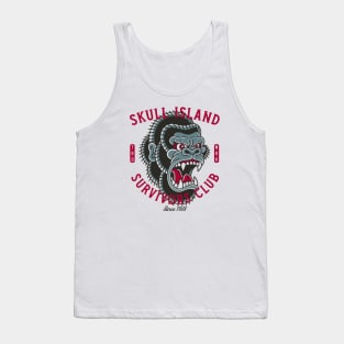 Skull Island Survivors Club - Gorilla - Vintage Traditional Tattoo Tank Top